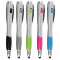 Stylus [5 Pcs], 3-in-1 Universal Touch Screen Stylus + Ballpoint Pen + LED Flashlight For Smartphones Tablets iPad iPhone Samsung etc