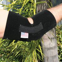 Professionals Choice Knee/Elbow Support with Stays (Universal Size, Black)