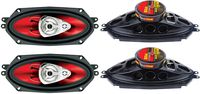 4) NEW BOSS CH4330 4"x10" 800 Watt 3-Way CHAOS EXXTREME Car Audio Speakers 2PAIR