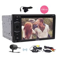 EinCar RAM 2G ROM 32G Octa Core Stereo in Dash Double din 6.2inch Android 5.1 System Support CD DVD 1080P Video GPS Navigation Bluetooth WiFi Wireless Camera Head Unit + External Microphone