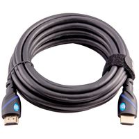 Top Dog Cables - TD-07BKBL15- Premium 15 Foot High Speed HDMI Cable with Ethernet - Black/Blue - 3D HD PS3 4 XBOX One 360 DVD TV Blu Ray