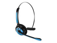 Cellet Pro Trucker Wireless Headset/Cell Phone Headset with Microphone, Office Wireless Headset, On Ear Car Wireless Headphones for Cell Phone, Skype, Truck Driver, Call Center. (Blue)