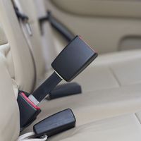 5" Seat Belt Extension (Black, 7/8" Tongue Width) - E-Mark Safety Certificate - Buckle Up to Drive Safely