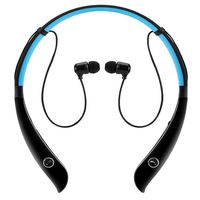 Wireless Bluetooth Headphones Neckband V4.1 Bluetooth Headset Stereo for Running Support Stereo Music and Handsfree Calling (black-blue)