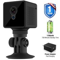 CamCuddle Wifi Spy Camera - Hidden Security Camera Records Live 1080P HD Video - Small Nanny Cam - 140° Lens, Night Vision, Waterproof & Motion Detecting Spy Camera Wireless Hidden - Android & iOS App