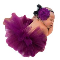Zeroest Baby Photography Props Tutu Skirt Headdress Newborn Girl Photo Shoot Outfits Infant Princess Costume Clothes
