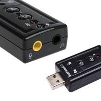 LANXI USB external sound card free drive sound card 7.1 with line sound card 3D surround sound with adjustment