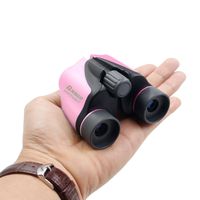 Qniglo Binoculars for Kids High Resolution 6x18 Kids Binoculars Set Gift Toy for Girls Bird Watching, Hiking, Camping, Outdoor Adventures (Pink)