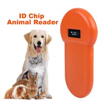 fosa Animal ID Reader, 134.2Khz Animal ID Microchip Scanner LCD Display Real Time ISO ID Chip Animal Reader RFID Dog Microchip Handheld Pet Scanner Protable
