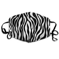 Black and White Zebra Print Dust Mask,Washable and Reusable Cleaning Gardening Outdoor Activities Warm Windproof Mask