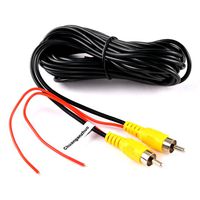 RCA Video Cable,Chuanganzhuo CAR Reverse Rear View Parking Camera Video Cable with Detection Wire (10 M/33 FT)