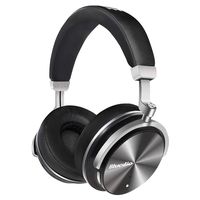 Active Noise Cancelling Headphones, TechCode Wireless On-Ear Headphones with Microphone HD Sound Deep Bass Bluetooth Earphones Swiveling Sport Headset for iPhone, Android Phone, PC Computer (Balck)