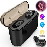 Bluetooth Earbuds True Wireless Earbuds Bluetooth 5.0 6D Stereo Sound Auto Pairing Wireless Headphones in-Ear Bluetooth Headset Charging Case for Samsung iPhone LG Driver Trucker Business Office Man