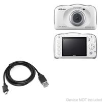 Nikon Coolpix S33 Cable, BoxWave [DirectSync Cable] Durable Charge and Sync Cable for Nikon Coolpix S33