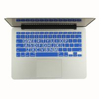 TOP CASE - Bold Series Silicone Keyboard Cover Skin Compatible with MacBook 13" Unibody/Old Generation MacBook Pro 13" 15" 17" with or Without Retina/Wireless Keyboard - Royal Blue