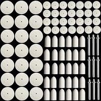 LIPOVOLT 88 Pcs Wool Felt Polishing Wheels Buff Pad with Mandrel for For All Rotary Tools