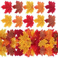 Autumn Leaves Fall Leaves Fake fall leaves 100/300/500/600 PCS Artificial For Fall Weddings & Autumn Parties Decor Autumn Table Scatters
