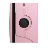 Jennyfly Galaxy Tab S2 9.7 Cover,SM-T815 360 Degree Rotating PU Leather Cover, Protective Case with Multiple Viewing Angles for Samsung Galaxy Tab S2 9.7 - Pink
