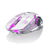 Overmal Rechargeable X8 Wireless Silent LED Backlit USB Optical Ergonomic Gaming Mouse