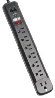 Tripp Lite 7 Outlet (6 Right Angle 1 Transformer) Surge Protector Power Strip, 6ft Cord, Tel/Modem, $50K Insurance (TLP76RBTEL)
