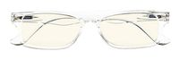Anti Blue Rays UV Protection,Ladies Reduce Eyestrain Computer Reading Glasses(Clear) +1.25