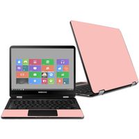 Mightyskins Skin Compatible with Samsung Chromebook Pro 12.3" - Solid Blush | Protective, Durable, and Unique Vinyl Decal Wrap Cover | Easy to Apply, Remove, and Change Styles | Made in The USA