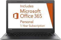 Lenovo Ideapad 14-inch Laptop PC (2016 Edition), 1-year Office 365 ($70 value), Intel Dual-Core Processor, 2GB RAM, 64GB SSD, 802.11AC WIFI, Webcam, HDMI, Windows 10, Silver