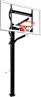 Goalsetter X660 In Ground Adjustable Basketball System with 60-Inch Glass Backboard and Flex Rim