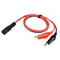 uxcell 2.1mmx5.5 mm 12V DC Female Jack to Alligator Clip Power Cable Connectors 53cm for CCTV Security Camera Lighting Adapter