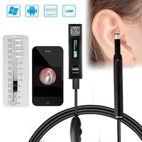 VanRayal WiFi Ear Otoscope,720P HD Ear Cleaning Endoscope,Dimmable 6led Ear Inspection Camera,Suitable Android iOS Smartphones,Windows