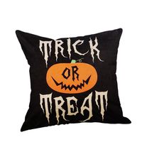 Howstar Halloween Home Decorative Sofa Linen Pillowcases Cushion Pillow Cover (E)