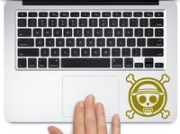 One Piece Anime Logo - Cartoon Decal Vinyl Removable Decorative Sticker for Wall, Car, Ipad, Macbook, Laptop, Bike, Helmet, Small Appliances, Music Instruments, Motorcycle, Suitcase (gold, 3.25")