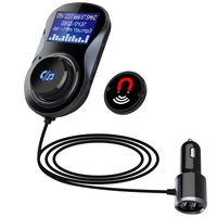 FM Transmitter Bluetooth Car Charger Adapter, MP3 Player with Bluetooth Micro SD Card Slot FM Radio Hands free Car Kit for iPhone Samsung Galaxy Google Pixel LG Nexus Android Cell Phone, iPad Pro