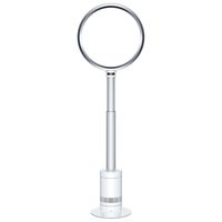 Dyson Powerful Large Air Multiplier Pedestal Fan, AM08 Model, White/Silver Color, Adjustable Height of 3.6 Feet - 4.6 Feet, Remote Control