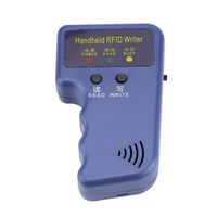 Qiilu 125KHz Handheld RFID ID Card Reader/Writer/Copier/Duplicator + 6 ID Cards+ 6 Tags Kit