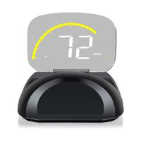 XYCING Car HUD OBD2 GPS Speedometer Dual Mode for All Vehicles, Heads Up Display Driving Data MPH Speed RPM Voltage Water Temperature Alarm Function