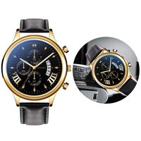 khdug Men's Watches Quartz Analog Stainless Steel Waterproof Chronograph Wrist Watch (Business Style Gold-Black)