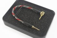 3.5mm Balanced to 2.5mm Right Angle Male to Male Headphone Cable Silver Plated Aux Cable in Box