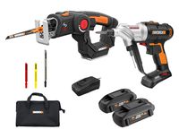 WORX WX913L 20V Cordless Switchdriver WX176L and 20V Cordless AXIS Multipurpose Saw WX550L Combo Kit Battery and Charger Included