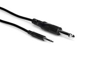 Hosa CMP-303 3.5 mm TS to 1/4" TS Mono Interconnect Cable, 3 feet