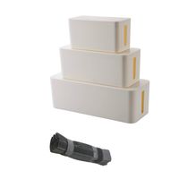 Cable Management Box Organizer,Web Cable Box Large Wire Box Wire Box Hider Large Storage Holder for Desk, Computer, Power Strips Cords Power Cable Organizer Box Wire Hiding