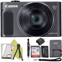 Canon PowerShot SX620 Digital Camera w/25x Optical Zoom - Wi-Fi & NFC Enabled (Black) ZeeTech Bundle (32GB Card Starter Bundle)
