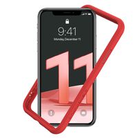 RhinoShield Bumper Case for iPhone 11 / XR CrashGuard NX - Shock Absorbent Slim Design Protective Cover 3.5M/11ft Drop Protection - Red