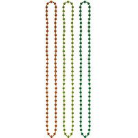 St. Patrick's Day Disco Ball Plastic Bead Necklace, 3 Ct. | Party Accessory