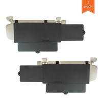 WANPOOL Car Visor Sunshade, Car Visor Anti-Glare Sunshade Extender for Front Seat Driver and Passenger - 2 Pieces (Black)