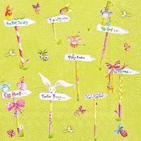 Celebrate the Home Easter 3-Ply Paper Luncheon Napkins, Easter Egg Hunt, 20-Count