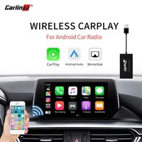 Carlinkit Wireless Carplay Dongle USB Adapter Only for Car with Android Head Unit Navigation Player, add Function Carplay/Android Auto/Mirror Screen/Support iOS13 Split Screen Bluetooth