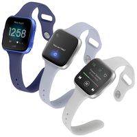 (Pack of 3) Boname Thin Feminine Bands Compatible with Fitbit Versa 2/Versa/Fitbit Versa Lite/SE, Women Cute Slim Soft Replacement Wrist Bands for Fitbit Versa Edition