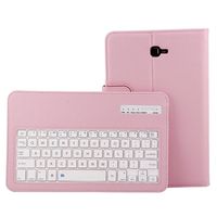 Feite Detachable Bluetooth Keyboard Case Cover For Samsung Galaxy Tab A 10.1 T580 (Pink)