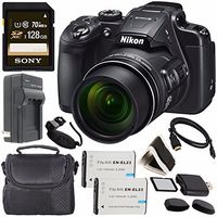 Nikon COOLPIX B700 Digital Camera 26510 + Rechargable Li-Ion Battery + Charger + Sony 128GB SDXC Memory Card + Case + Pro Hand Camera Grip + HDMI Cable + Card Reader + Memory Card Wallet Bundle